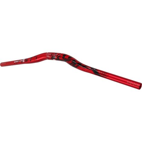Rehausse-guidon extra longue en alliage d'aluminium 31,8 x 720 mm pour vélo, rouge (1/5)