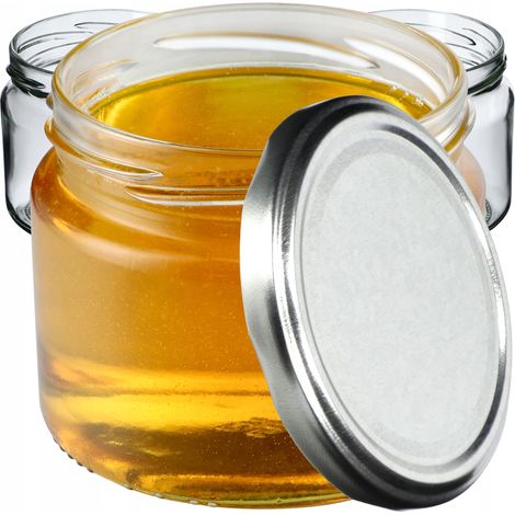 KADAX Einmachgläser mit Schraubdeckel, Marmeladengläser 330ml, Vorratsgläser für Marmeladen, Konfitü (1/5)
