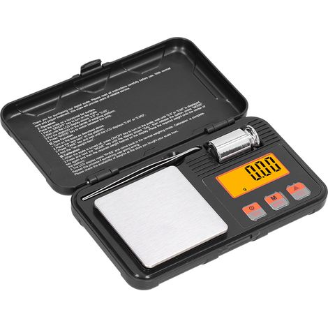 Schmuckwaage 200 g/0,01 g, LCD-Display, tragbare elektronische Briefwaage mit Wiegeclip (1/5)