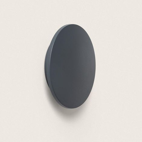Aplique da Parete per Esterni a LED Alluminio Blekkom 2200K - 3000K - 4000K Antracite Selezionabile (Caldo-Naturale) ø18 cm (1/5)