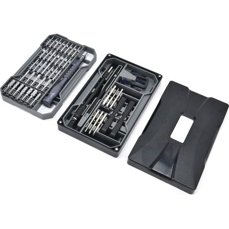 73-teiliges magnetisches Präzisionsschraubendreher-Set, 4 x 28 mm, matt verchromt, lange Bits, reduzierter Durchmesser, JM-8172 (1/5)