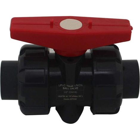 Double fitting ball valve for gluing diam 20 25 32 40 50 63 75 90 110mm pvc ball valve ball valve swimming pool ball valve (Internal diameter 25mm) (1/5)