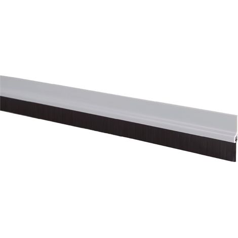 Burlete PVC con flecos adhesivo 1M Plata (1/4)