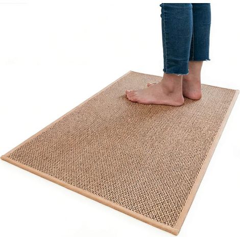 Tapis De Cuisine - Antidérapant - Absorbant - Lavable En Machine - 40 X 60 Cm - Beige (1/5)