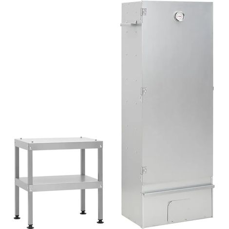 Grill-Barbecue Räucherofen mit Tisch aus galvanisiertem Stahl