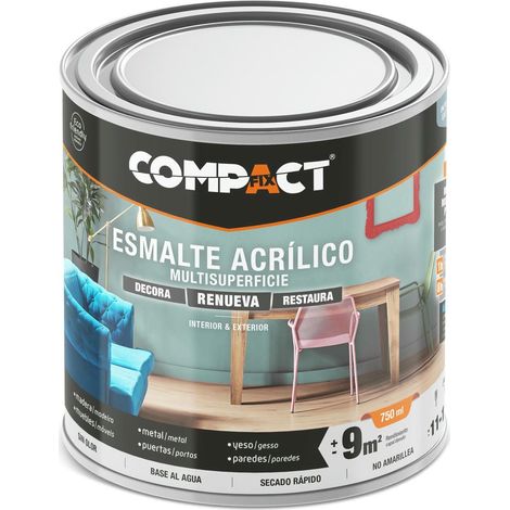 Esmalte acrílico satinado 750ml blanco