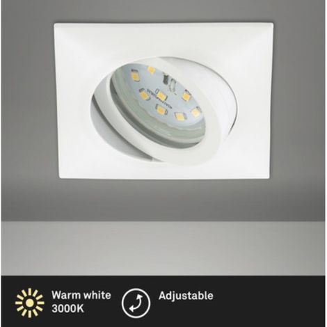 PRISMA - FARETTO LED AD INCASSO 1X5W 400LM IP23 QUADRATO