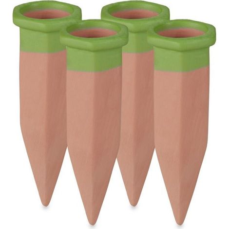 Set of 4 clay watering spikes (1/5)