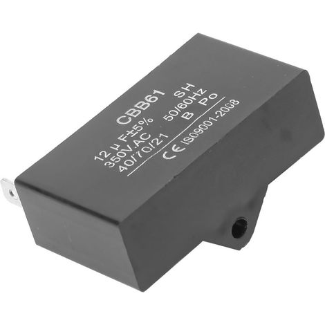 Condensateur CBB61 pour générateur à essence, démarrage de moteur de climatisation, 350 V CA, 12 µF (1/5)