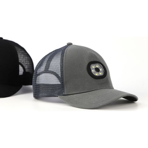 Casquette de baseball LED rechargeable avec lampe frontale, chapeau d'été respirant et ajustable pour la pêche, le golf, l'alpinisme, le jogging et le camping (1/5)