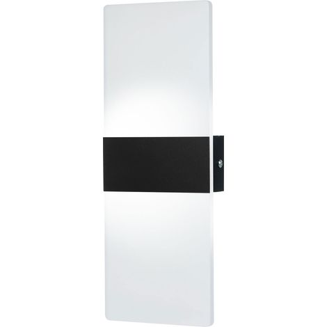 Applique murale rectangulaire à LED AC85-265V, lampe de chevet/couloir décorative en aluminium (1/2)