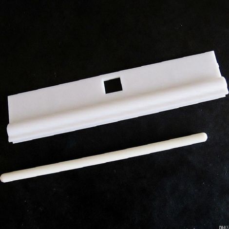 Nahtlose Gleitschienen für 127-mm-Vertikaljalousien, Vertikaljalousien, Kunststoff-Aufhängezubehör, PVC-Gleitschienen, Gardinenzubehör (1/5)