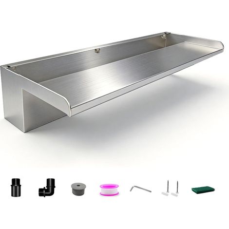 Lame cascade en acier inoxydable de 60 cm - Sans plaque de recouvrement (1/5)