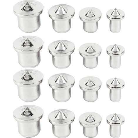 Zentrierer für Zapfen, Markierer für Dübel, Holzortungsgerät, Zapfen, Zentrierstifte für Dübel, Bohrleitfaden zum Positionieren, 6 mm, 8 mm, 10 mm, 12 mm, 16 Stück (1/5)