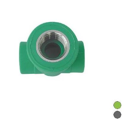RACCORD FILETÉ FEMELLE EN POLYPROPYLÈNE Dimensions : 1" x diamètre 32 Gris