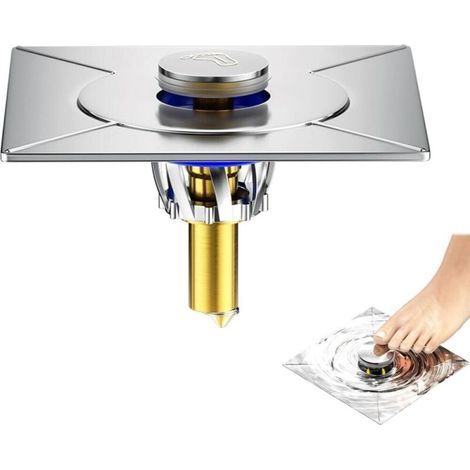 Convient Clapet Anti Odeur Douche pour Bonde Douche,Siphon Douche,Filtre Douche,Bouchon Douche Anti Odeur Amovible en Acier Inoxydable pour Salles de Bain, Cuisines (1/5)