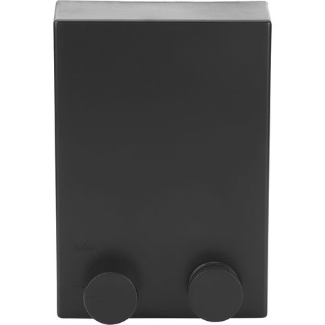 Étendoir à linge télescopique et réglable, fixation murale, en acier inoxydable, pour salle de bain et buanderie, 9021B Noir (1/5)
