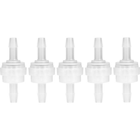 5 clapets anti-retour, vannes à voie unique en PP alimentaire, Ø int. 3,8 / 4,9 mm, usage traitement eau (1/5)