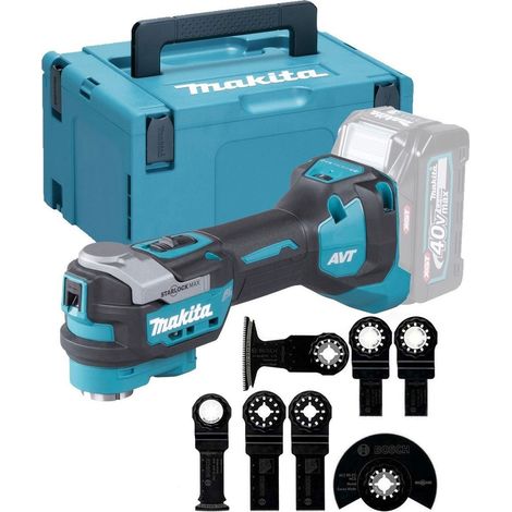 Makita TM001GZ02 40v XGT Brushless Starlock Multi Tool + 7PC Plunge Blade Set (1/5)