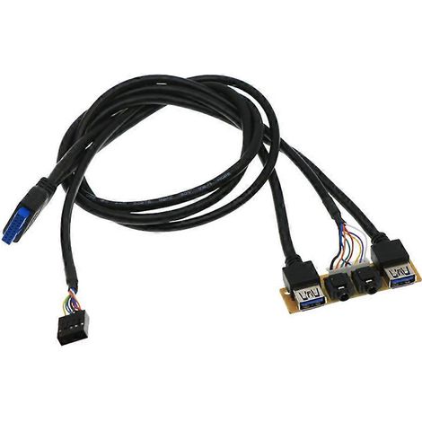 Panneau avant, port audio haute définition, carte d'E/S + câble vidéo interne (1/5)