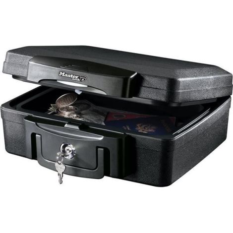 Coffre-fort ignifuge - MASTER LOCK - H0100EURHRO - Etanche avec clé - 4,9 L, 15,6 x 36,2 x 33 cm (1/5)