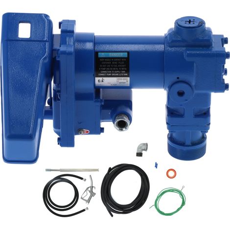 Pompe de transfert de carburant électrique antidéflagrante 20GPM 45L/min 12V DC pour tracteurs de pelouse et bateaux (1/5)
