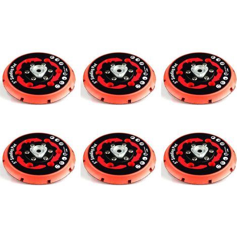 6X Support ArrièRe pour Plaque de PonçAge pour Polisseuse Double Action DAS-21E Partielle avec Polisseuse 5 Pouces (1/5)