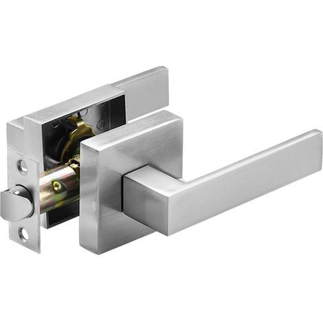 Einriegelschloss, Dreiriegel-Haustürschloss, Türgriff aus Aluminiumlegierung für Holztüren, Bürotürgriff, Innentürschloss, Ausführung 1