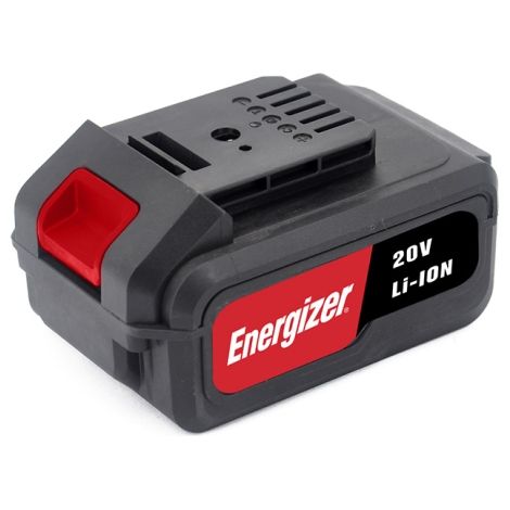 Batterie lithium-ion 20V 4Ah – 80Wh – Compatible avec 25 outils Energizer – Protection contre surcharges et courts-circuits