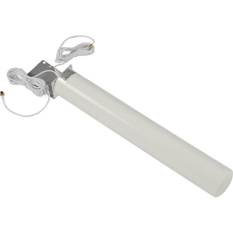Antenne WiFi extérieure amplificateur signal téléphone 18-20DBI haut gain étanche IP67 anti-UV anti-vent 698-2700MHz SMA 5m RG174 (1/5)