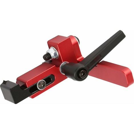VURAHOME - Acier allié d'arrêt de Rail d'onglet de Type-75 pour l'outil de bricolage de travail du bois de T-Track dispositif de limitation de longueur précis (1/5)