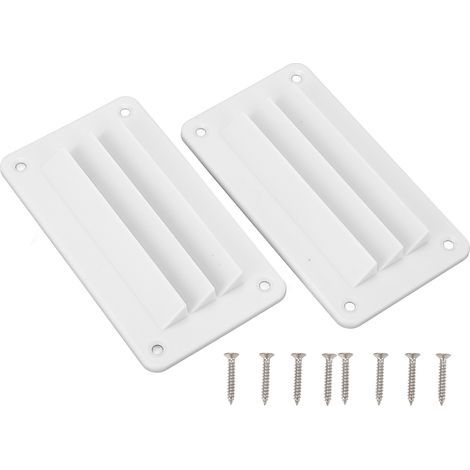 Persienne de Ventilation pour camping-car, 2 pièces, professionnelle, salle de bains, bureau, Grille de sortie, persienne pour bateau, Yacht, maison, blanc (1/5)