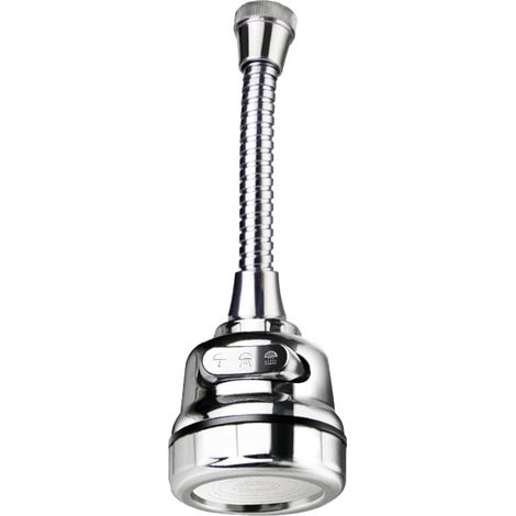 Robinet de cuisine domestique avec réglage à trois vitesses, protection anti-éclaboussures, rallonge de joint universel (1/5)