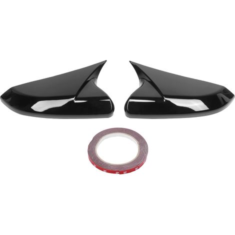 Capuchons de couverture de rétroviseur à ajouter pour Honda Civic 10th 2016-2020 (noir brillant) (1/5)
