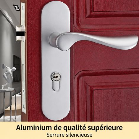 Serrure à poignée mécanique C01-A031 pour porte intérieure en bois c01-a031 1,3 kg – Livraison gratuite