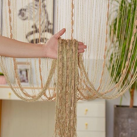 Tenda antimosche,100 x 200 cm,Tenda a fili con perline per porte,Tenda antimosche per porte,Decorazione per finestre,Tenda anti-insetti (1/5)