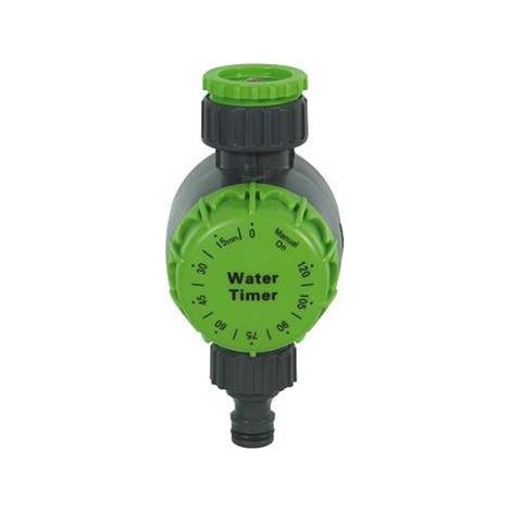 Ribiland – Minuteur d'arrosage mécanique réglable 1 à 120 minutes – Nez de robinet 20 x 27 mm et réduction 15 x 21 mm – Pour installations manuelles (1/5)