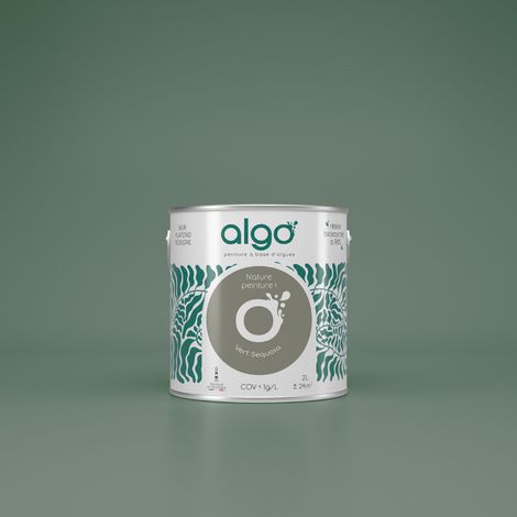 Peinture écologique Algo - Vert Sequoia - 5L / Satin (1/4)