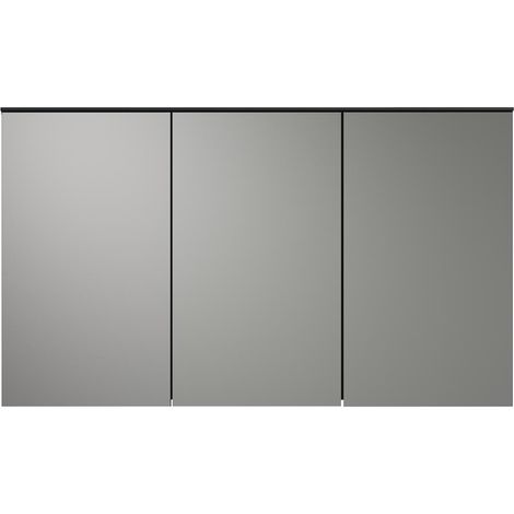 Synnax armoir de salle de bain avec miroir 3 portes miroir gris. (1/5)