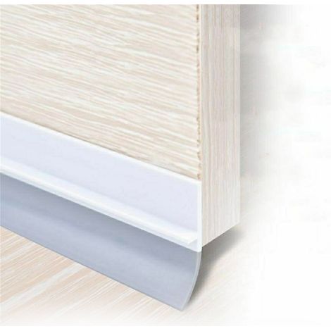 Bande de joint de porte auto-adhésive, protection contre la poussière et le bruit, isolation phonique, garniture grise pour bas de porte (1/5)