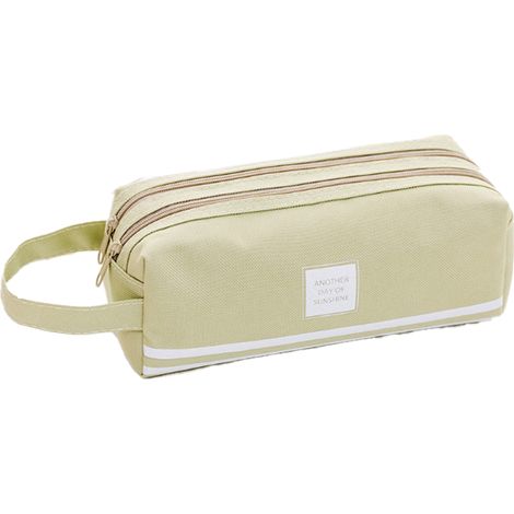 Trousse À Crayons - Capacité Élevée 100+ Instruments - Compartiments Organisés Avec Poche Avant Zippée Et Sangles Élastiques - Polyester Résistant - 1 Pièce (1/5)