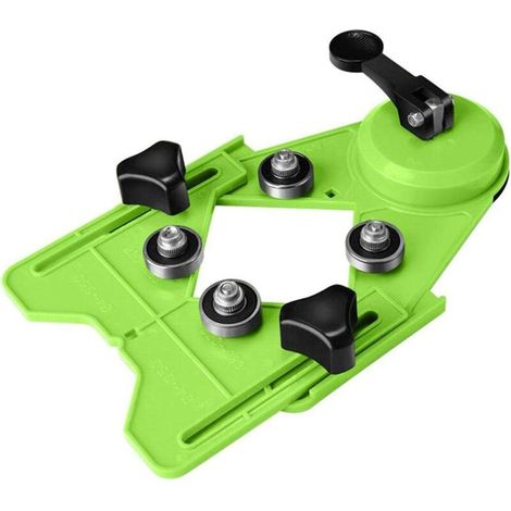 Guida di foratura per rilevatori di fori per piastrelle di vetro, 4–83 mm, punte diamantate, rilevatori di fori per piastrelle di vetro, guide a ventosa - Crezuo