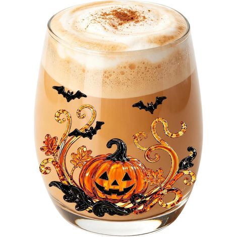 Verres À Boire Halloween Verrerie Transparente 420ml Motif Fantôme Chope À Bière Vintage Araignée Pour Cocktail, Vin, Whisky, Café, Club, Maison, Bar, Fêtes et Réunions (1/5)