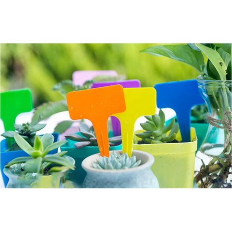 Étiquettes de jardin, marqueurs pour plantes, étiquettes pour pots, soucoupes, résistantes, faciles à écrire, en plastique, imperméables, accessoires de jardin