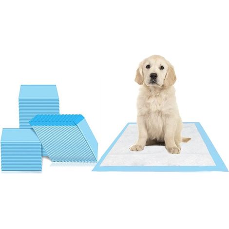90 traverse assorbenti per cani a 5 strati. Dimensione 60x60 cm. 9 confezioni da 10 traverse (1/5)