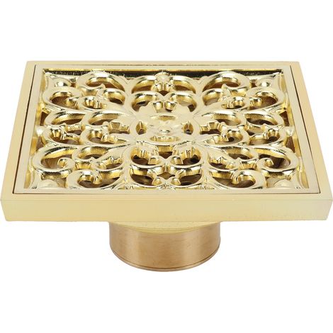 Égout de toilettes-désodorisant au cuivre-filtre de vidange de salle de bain-10x10centimètre peu profond (1/5)