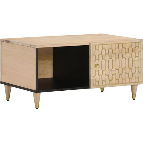 Maison Exclusive - Tavolino da Salotto 80x50x40 cm Legno Massello di Mango (1/5)