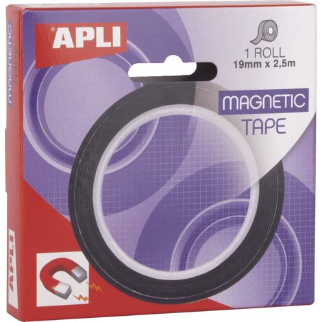 APLI 17724 - Nastro adesivo magnetico 19 mm x 2,5 m