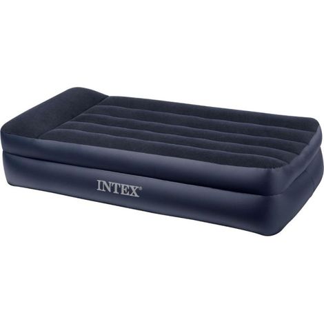 Intex – Matelas gonflable électrique 1 place 99x191x42cm – Gonflage rapide – PVC et polyester – Confort optimal pour camping