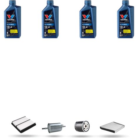 Kit tagliando 4 FILTRI e 4L OLIO compatibile con Chevrolet Lanos 1.5 63KW dal 97 al 99 (1/5)